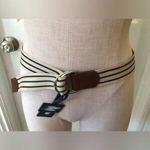 3/$20 Universal Thread Striped Belt with Brown Accents